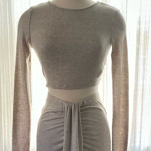 2 piece set forever 21 skirt and cropped top